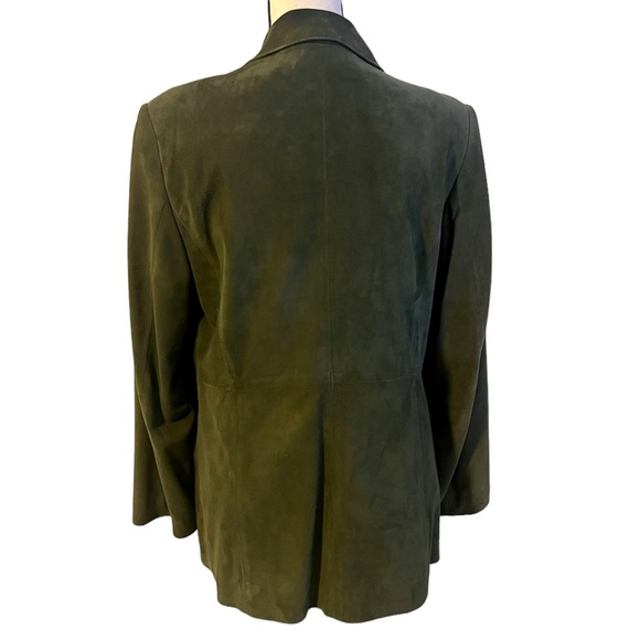 Khaki Suede jacket by Il Perseo - Picture 3 of 7